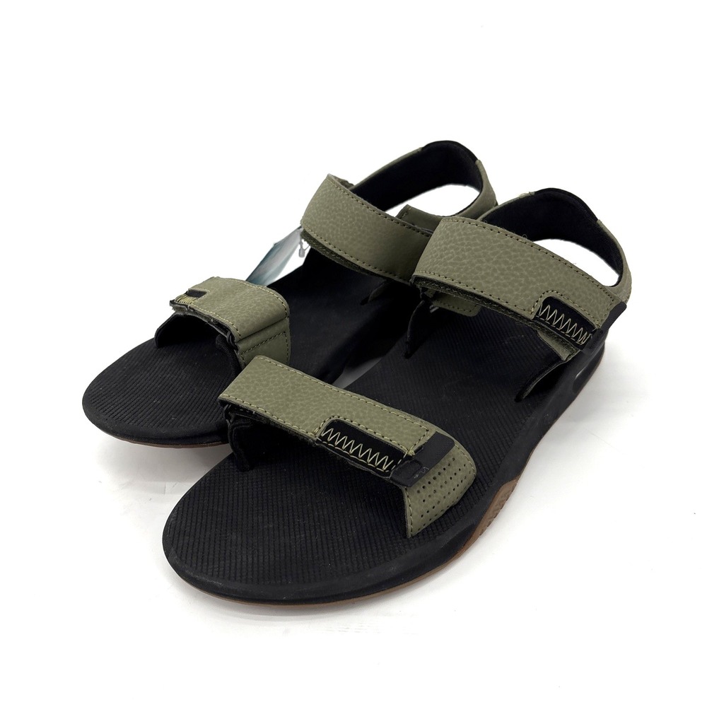 Reef Fanning Baja Bottle Opener Strap Sandals Mens 8 Green NWT